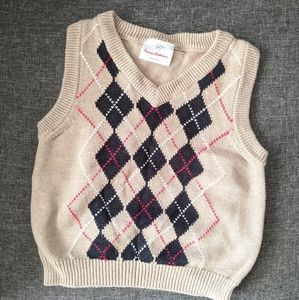 Hanna Andersson Toddler Boys Argyle Sweater Vest